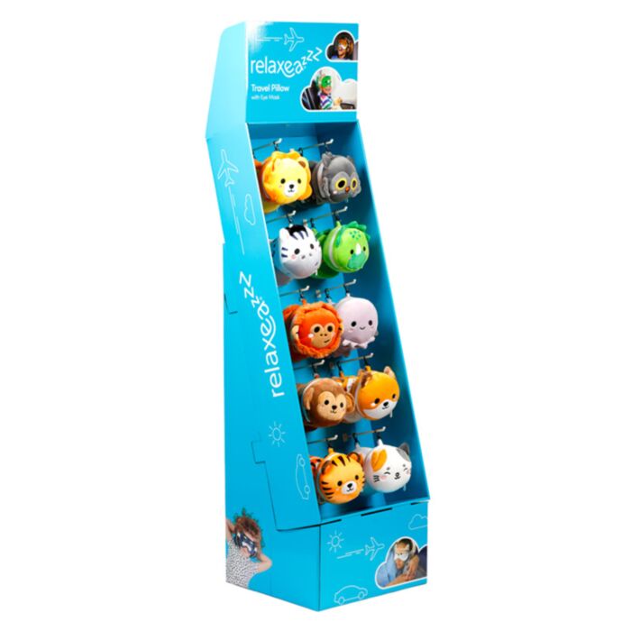 10 haken Product Display Stand voor Relaxeazzz Reiskussens & Slaapmaskers