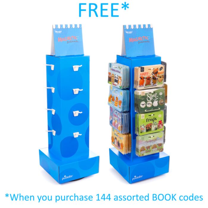 16 haken FSDU Carrousel Display voor Magnetische Boekenleggers