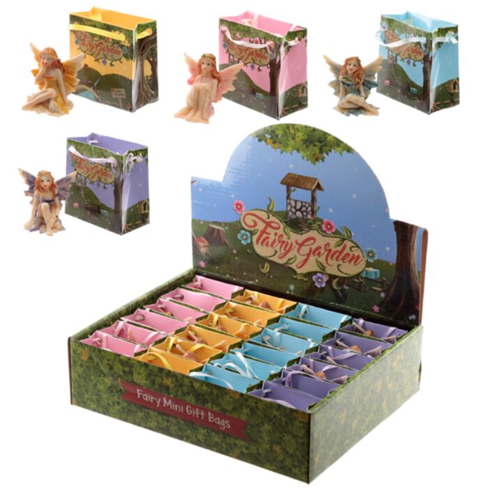 Bloemen Fee Tuinfee in een mini cadeautasje