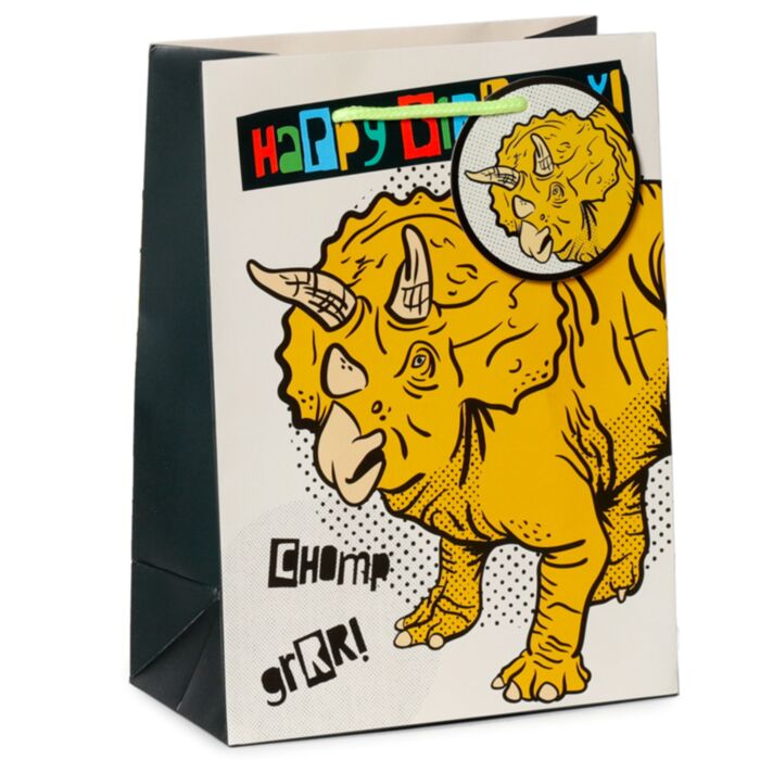 Happy Birthday Dinosaurussen - Cadeautasje Medium