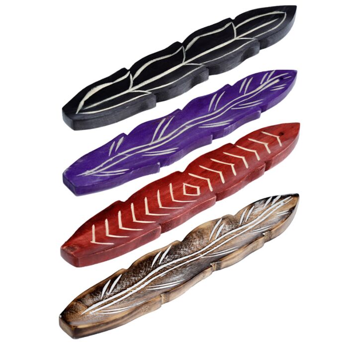 Mangohout Veer-vormige Wierookhouder