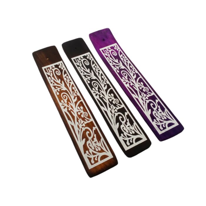 Stelen patroon Mango Hout Wierookhouder Doos voor stokjes