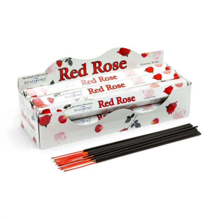 37105 Rode Roos - Stamford Premium Hex Wierook Stokjes