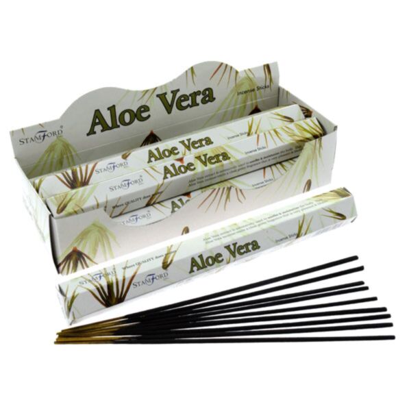 37108  Aloe Vera - Stamford Premium Hex Wierook Stokjes