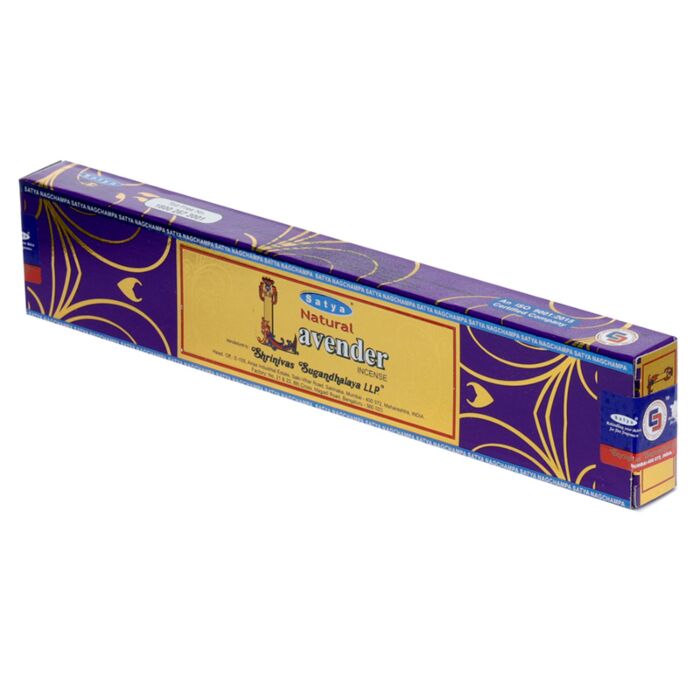 01444  Natural Lavender - Satya Nag Champa Wierook Stokjes