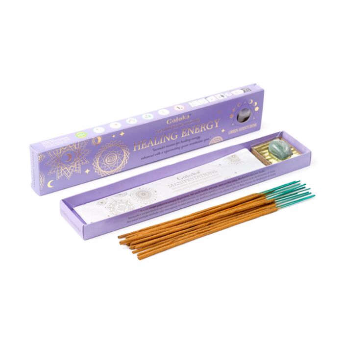 Goloka Manifestations Healing  Lavendel & Aventurijn Edelsteen Set