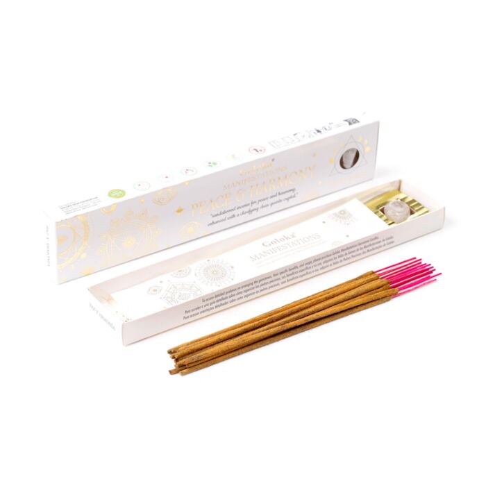 Goloka Manifestations Peace & Harmony Sandalhout & Bergkristal Edelsteen Set