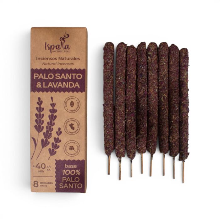 Ispalla Peruaanse Palo Santo & Lavendel Dikke Wierook Stokjes