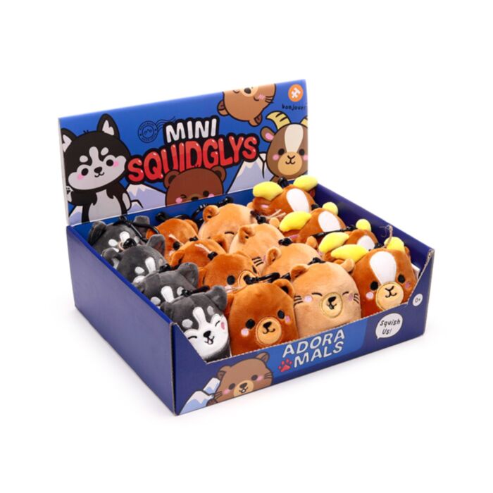 Squidglys Adoramals Berg Dieren Mini Sleutelhanger