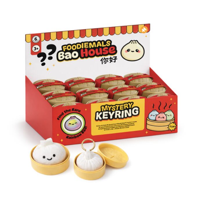 Regenboog Mystery Foodiemals Bao House Bao Bun Sleutelhanger