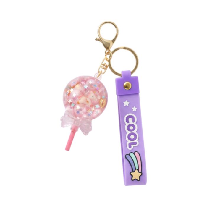 QuirKeys Eenhoorn Lollie PVC Tasbedel met vloeistof