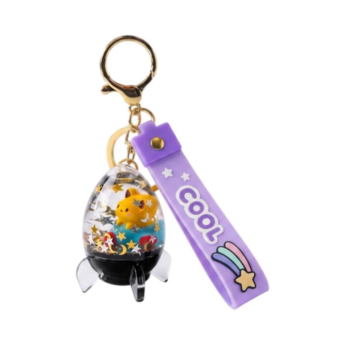 QuirKeys Raket Beer PVC Tasbedel met vloeistof