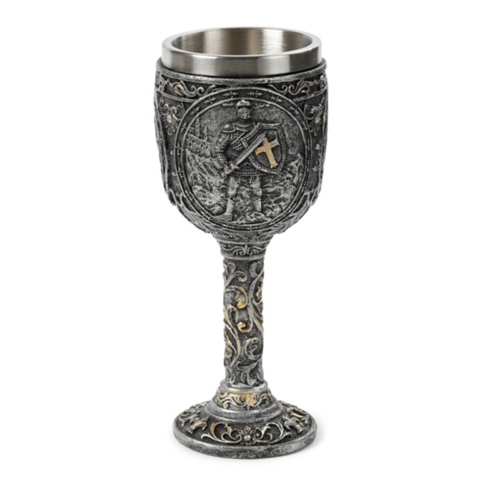 Decoratieve Middeleeuwse Ridder & Kasteel Kelk