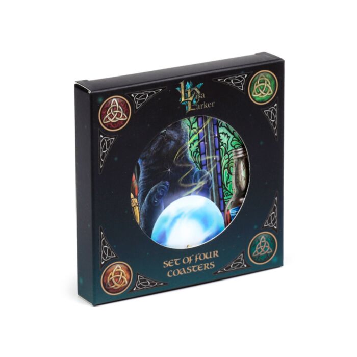 Lisa Parker Magische Katten Set 4 Onderzetters (Nieuw 2025)