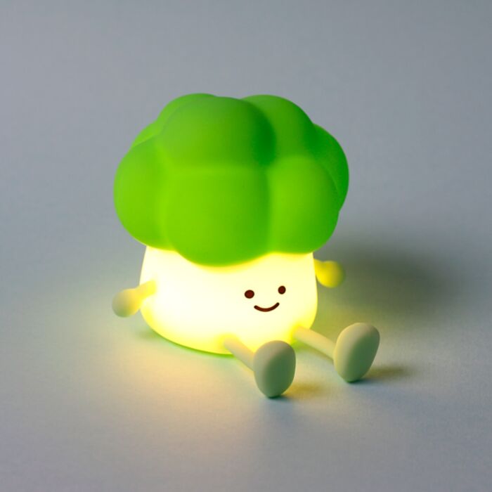 Foodiemals Broccoli LED Nachtlamp & Telefoonhouder