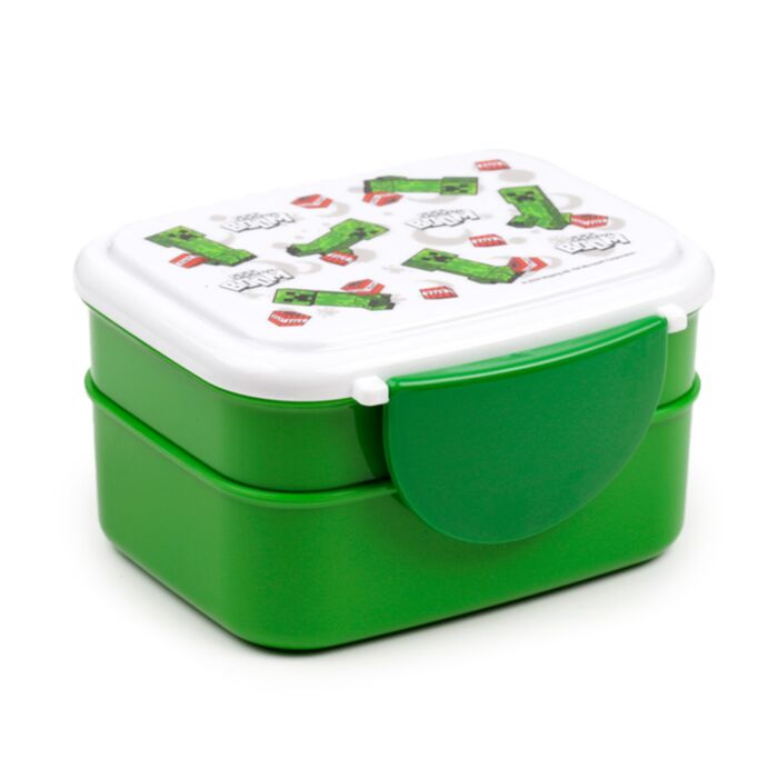 Minecraft Creeper & TNT Clip Bento Box Lunchtrommel met bestek