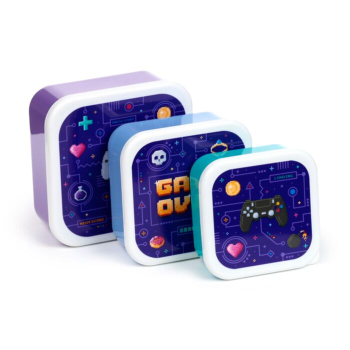 Set 3 Lunch Box M/L/XL Game Over 