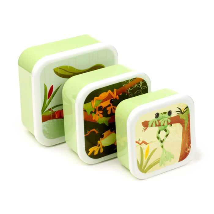 Set 3 Lunch Box M/L/XL Tropische Boomkikker