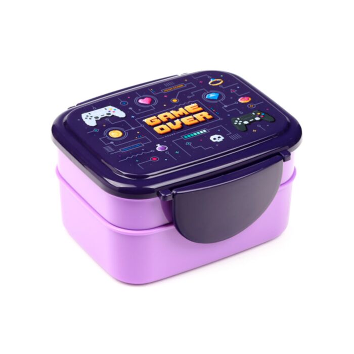 Game Over Clip Bento Box Lunchtrommel Bestek