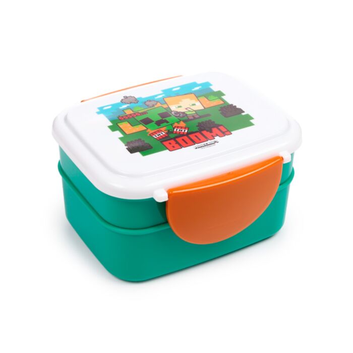 Minecraft SSS BOOM Clip Bento Box Lunchtrommel & bestek