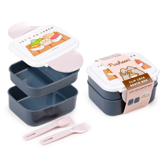 Pusheen de Kat Sushi Club Clip Bento Box Lunchtrommel & bestek