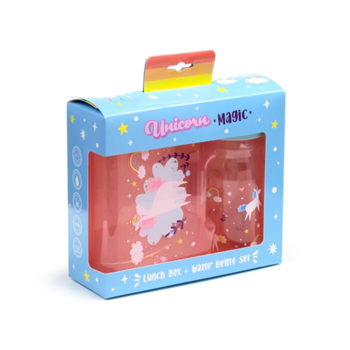 Unicorn MagicLunchbox & Drinkfles Set