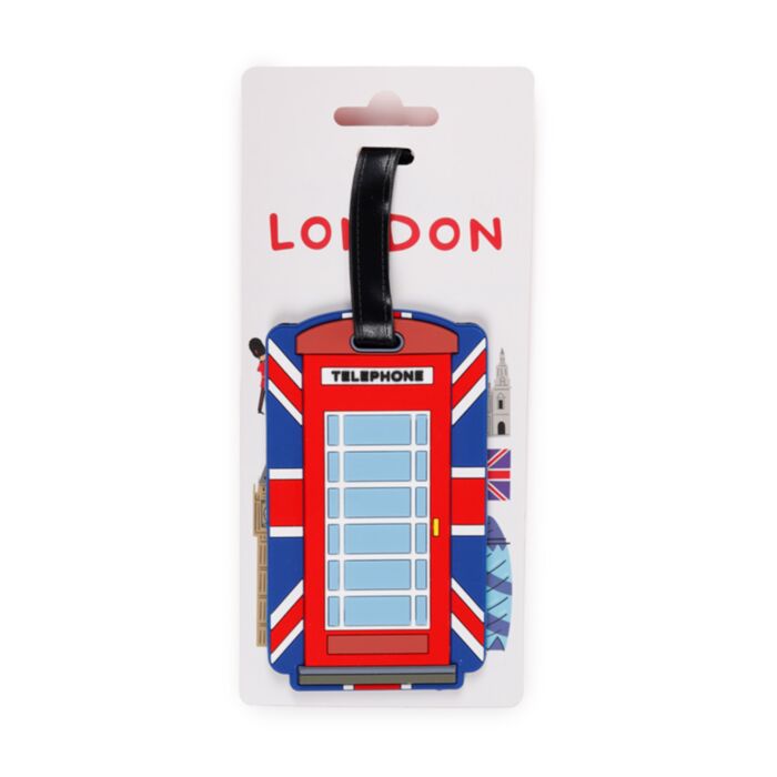 London Britse Vlag Telefooncel PVC Kofferlabel
