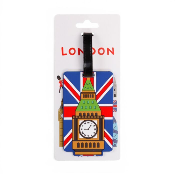 London Britse Vlag Big Ben PVC Kofferlabel