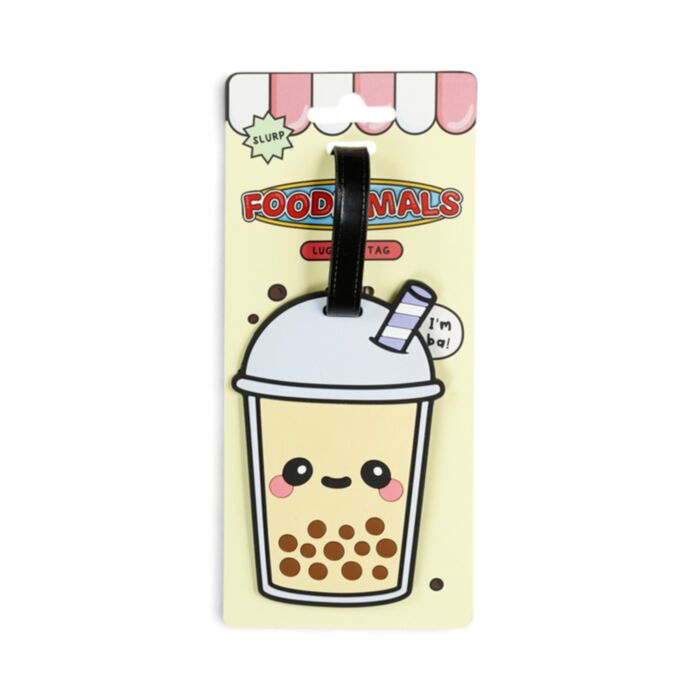 Foodiemals Bubble Tea PVC Kofferlabel