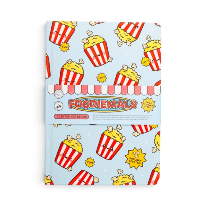 Foodiemals Popcorn Geparfurmeerd Gerecycled A5-notitieboek