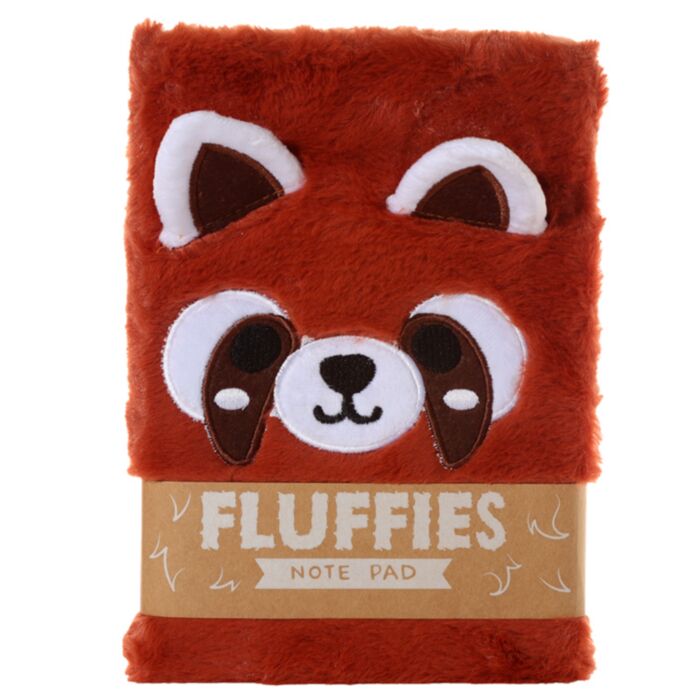 Adoramals Rode Panda Fluffig Notitieboekje