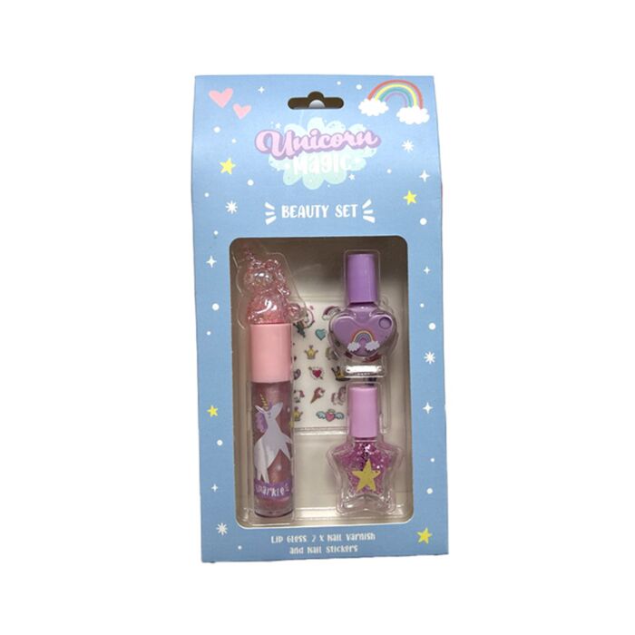 Unicorn Magic Kindermake-up Lipgloss & Nagels