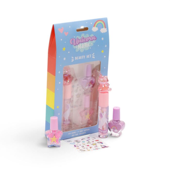 Unicorn Magic Kindermake-up Lipgloss & Nagels
