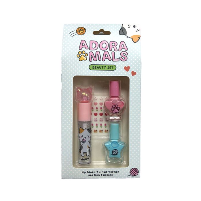 Adoramals Lola de Kat  Kindermake-up Lipgloss & Nagels