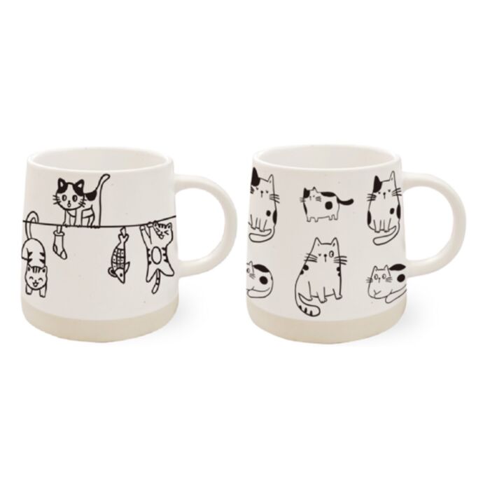 Kat Illustraties Stoneware Mok