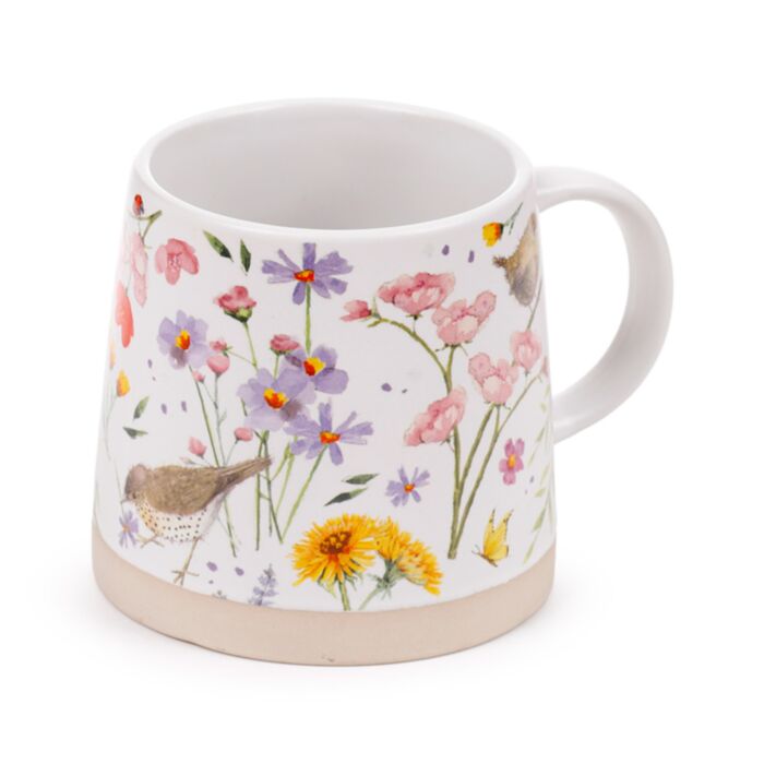 Jan Pashley Wings & Wildflowers Tapse Stoneware Mok