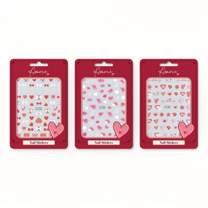 J'Adoramals Hart Zelfklevende Nagel Stickers