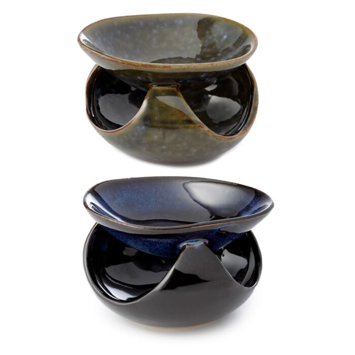 Abstract Donker Gevlekte Keramiek Geurbrander