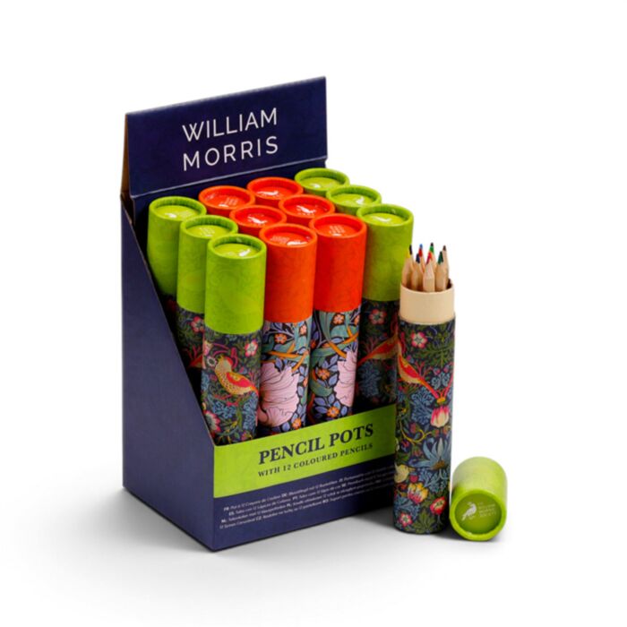 William Morris Tekenkoker 12 kleurpotloden