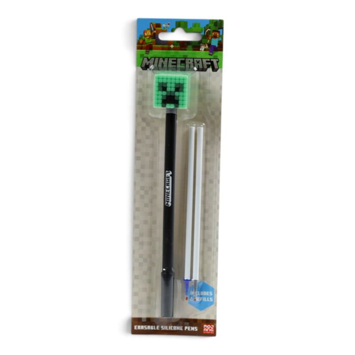 Minecraft Creeper Uitwisbare Pen Siliconen Top