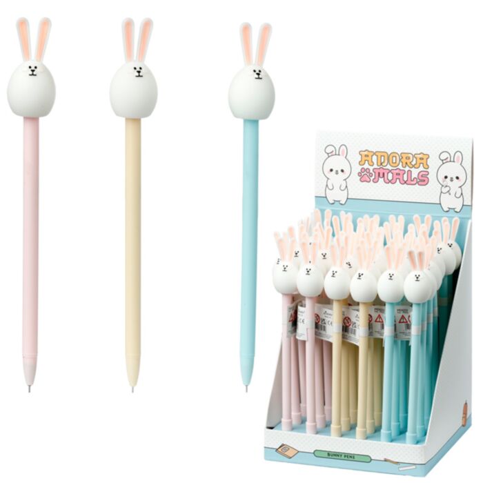 Adoramals Konijn Fijnschrijver Pen - Zwart