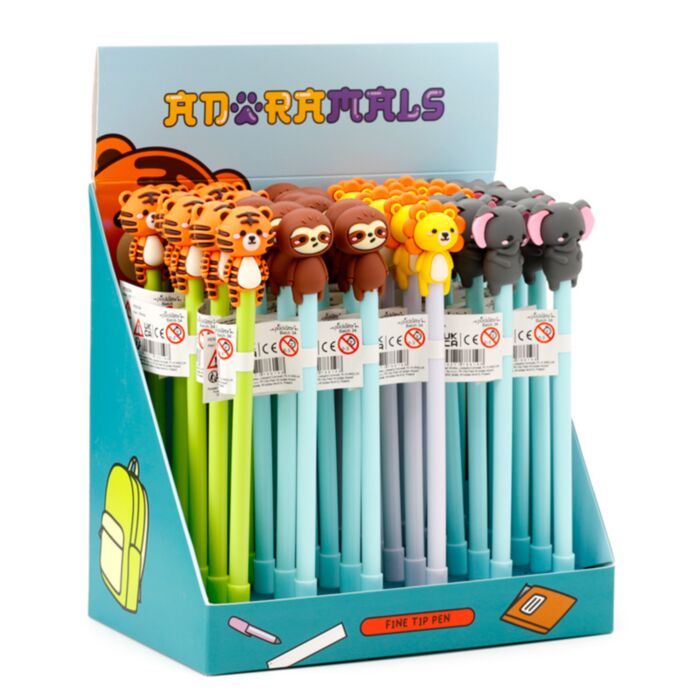 Adoramals Wilde Dierene Dieren  Fijnschrijver Pen - Zwart