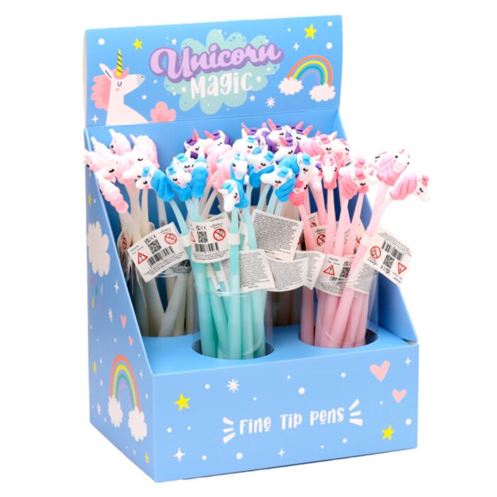 Unicorn Magic Fijnschrijver Pen - Zwart
