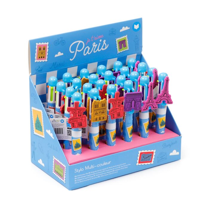 Je t'aime Paris Meer Kleuren Bedeltje Pen (6 kleuren)