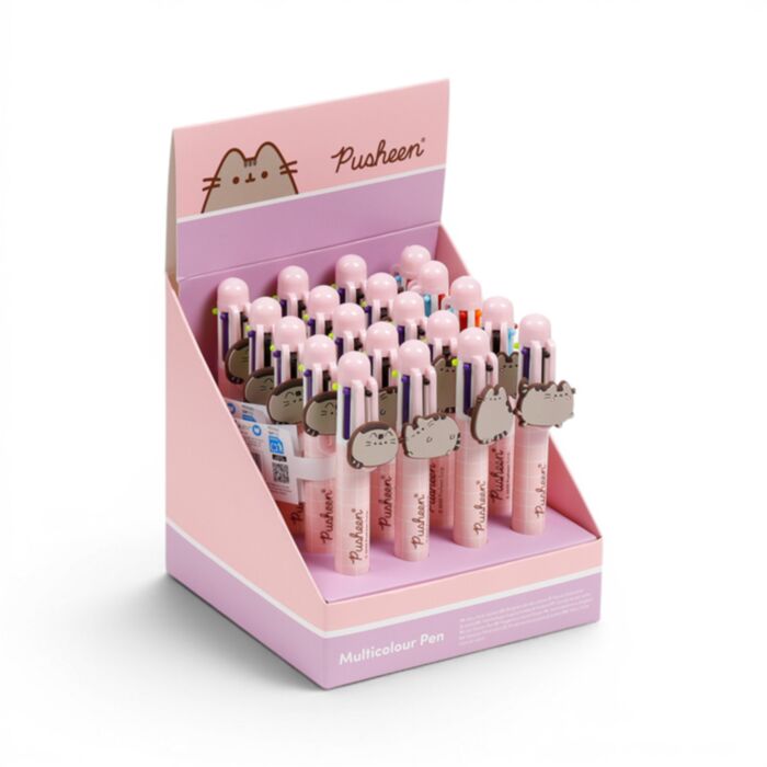 Pusheen de Kat  Meer Kleuren Pen (6 kleuren)