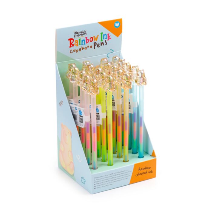 Capybara Regenbooginkt Pen
