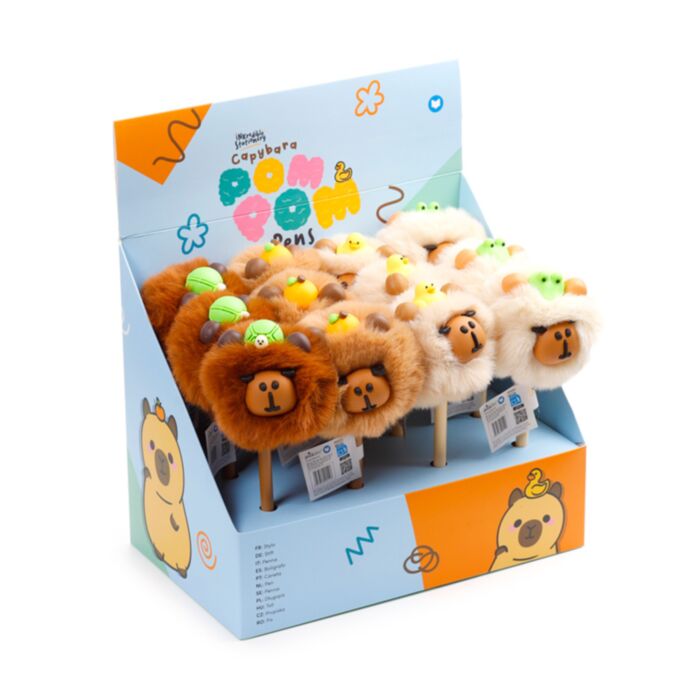 Capybara Fijnschrijver Pen Pom Pom Top