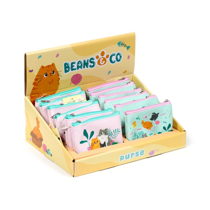 Beans & Co Katten PVC Portomonnee