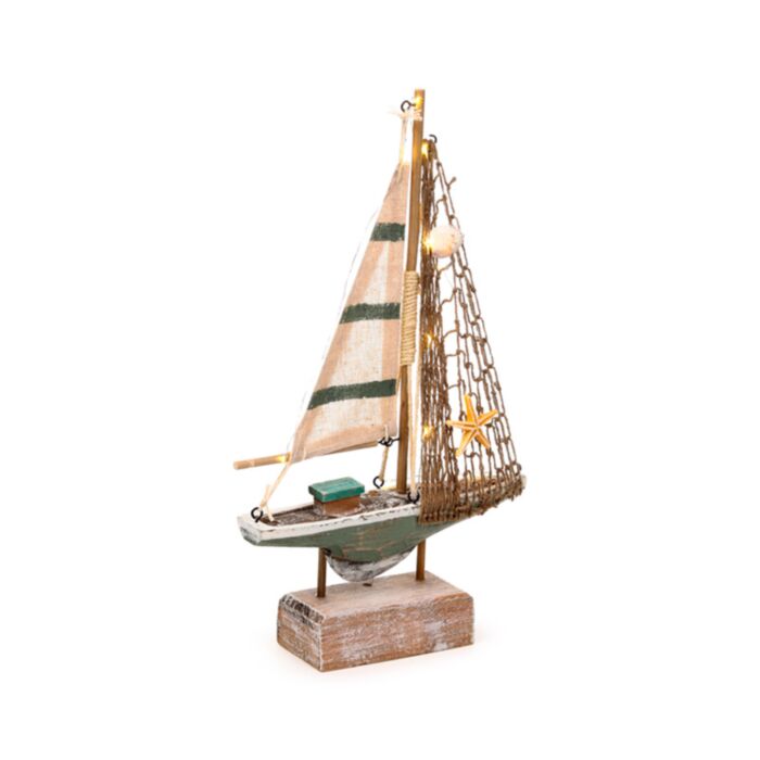 Strandsouvenir - Zeilboot Schelpen LED-licht
