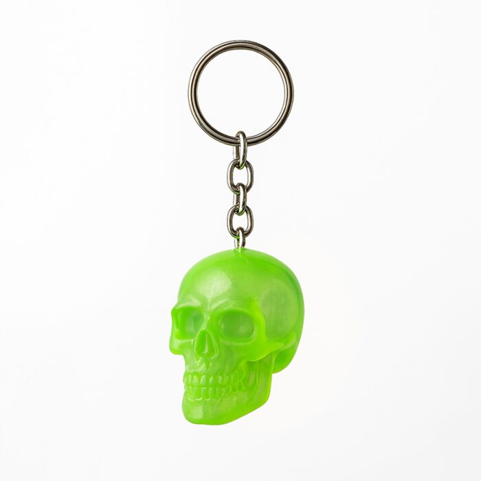 Glow in the Dark Schedel Sleutelhanger